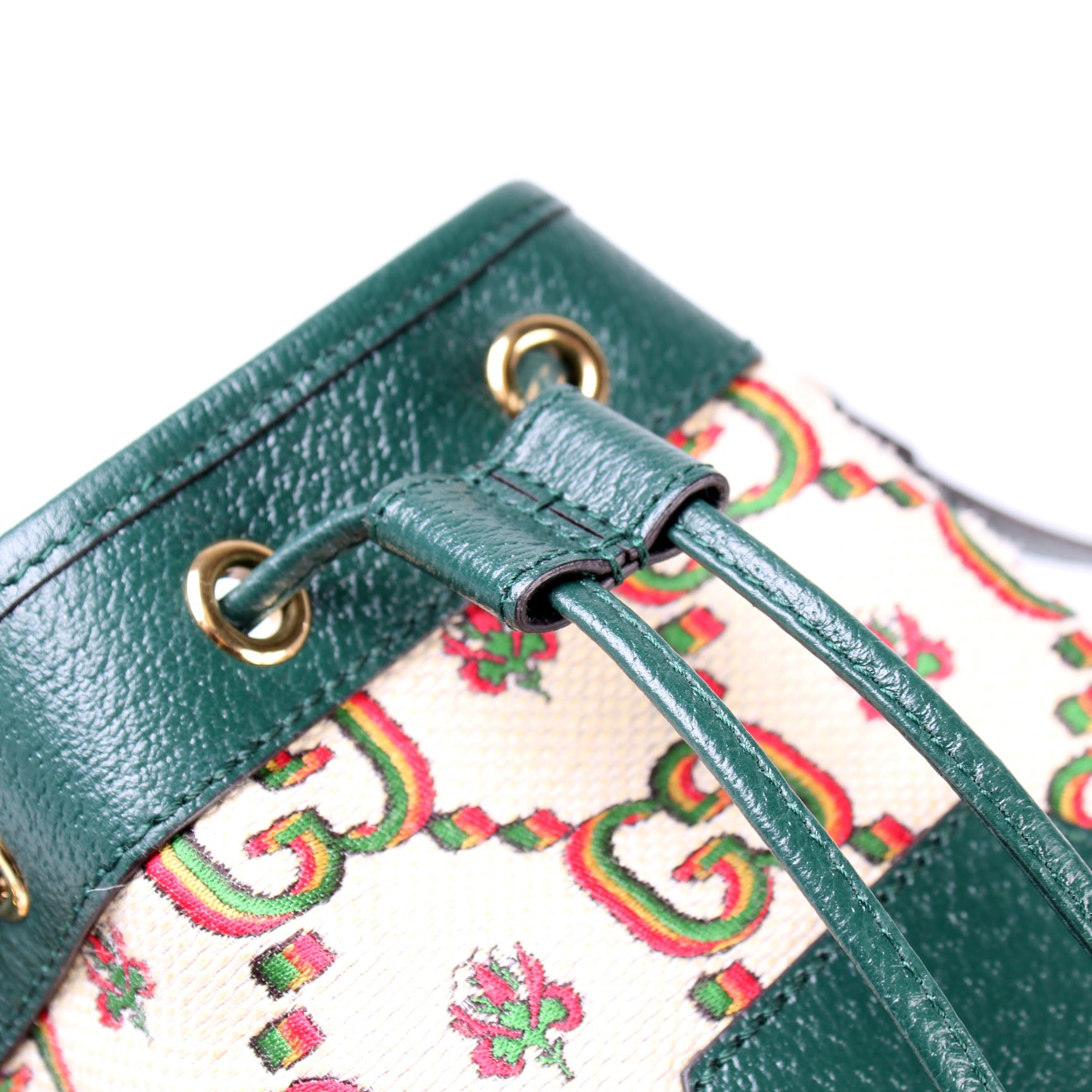 GG 100 Centennial Canvas Bucket Bag lbcase