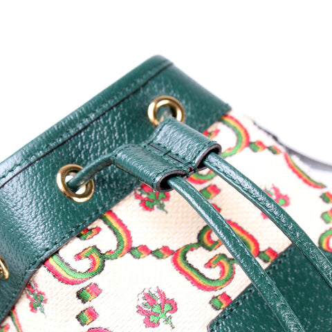 GG 100 Centennial Canvas Bucket Bag