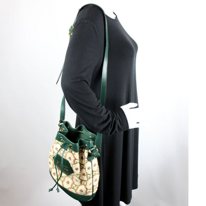 GG 100 Centennial Canvas Bucket Bag lbcase