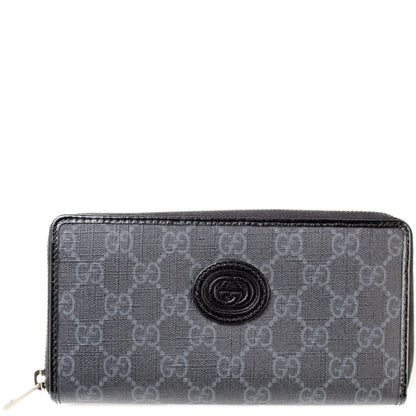 673003 Interlocking GG Supreme Zip Around Wallet lbcase