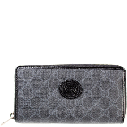 673003 Interlocking GG Supreme Zip Around Wallet lbcase
