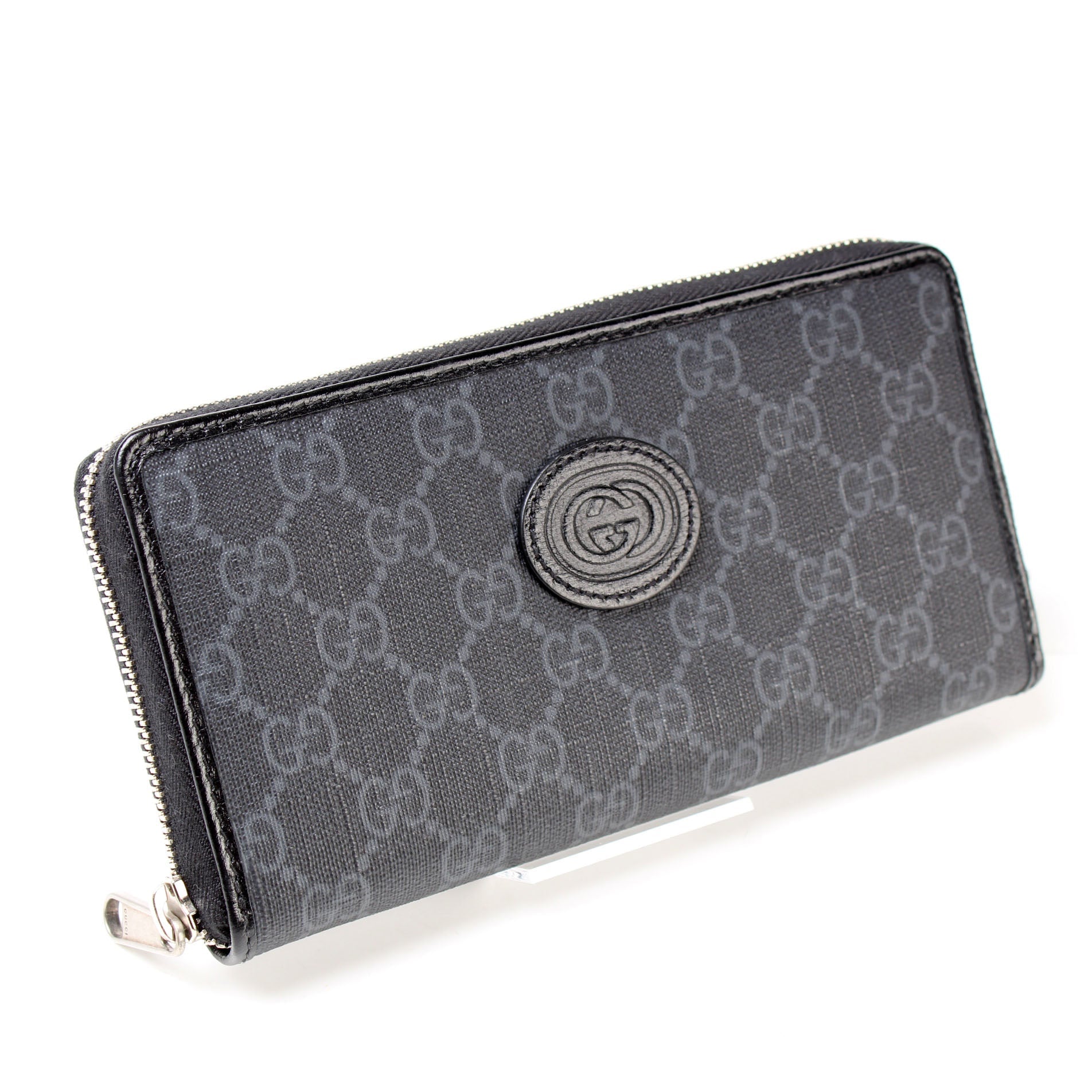 673003 Interlocking GG Supreme Zip Around Wallet lbcase