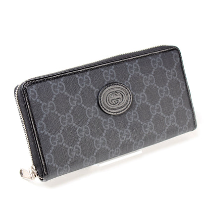673003 Interlocking GG Supreme Zip Around Wallet lbcase