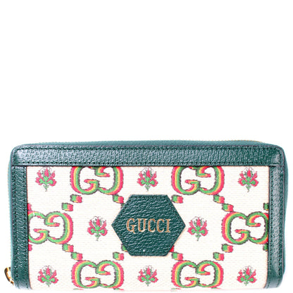 676293 GG100 Centennial Canvas Zip Around Wallet lbcase