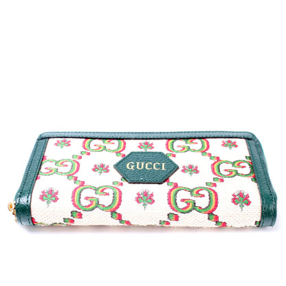 676293 GG100 Centennial Canvas Zip Around Wallet lbcase