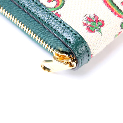 676293 GG100 Centennial Canvas Zip Around Wallet lbcase