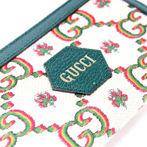 676293 GG100 Centennial Canvas Zip Around Wallet