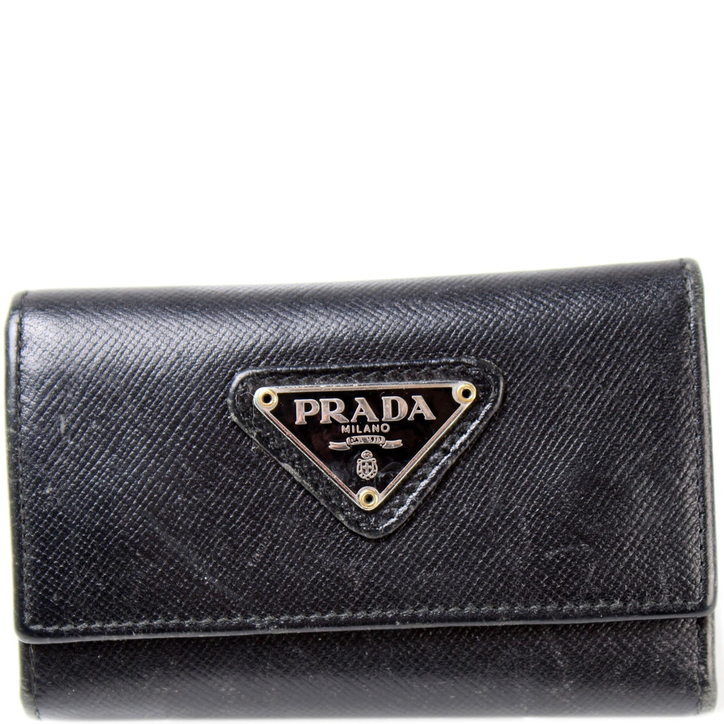 Saffiano Triangle Logo 6 Key Case