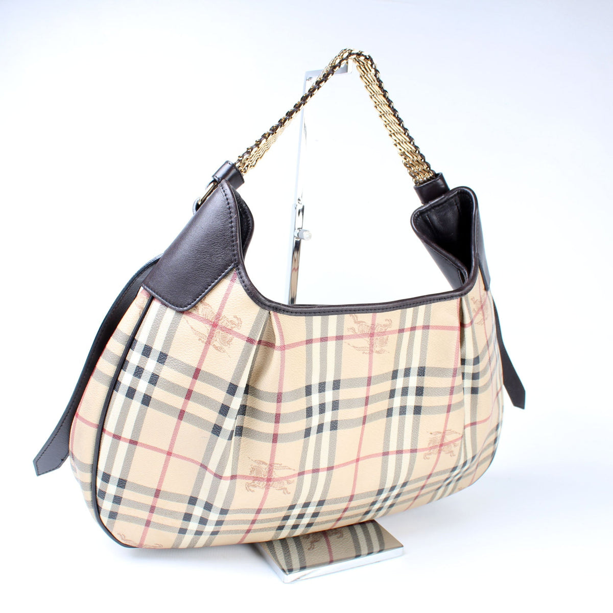 Haymarket Check Chain Hobo