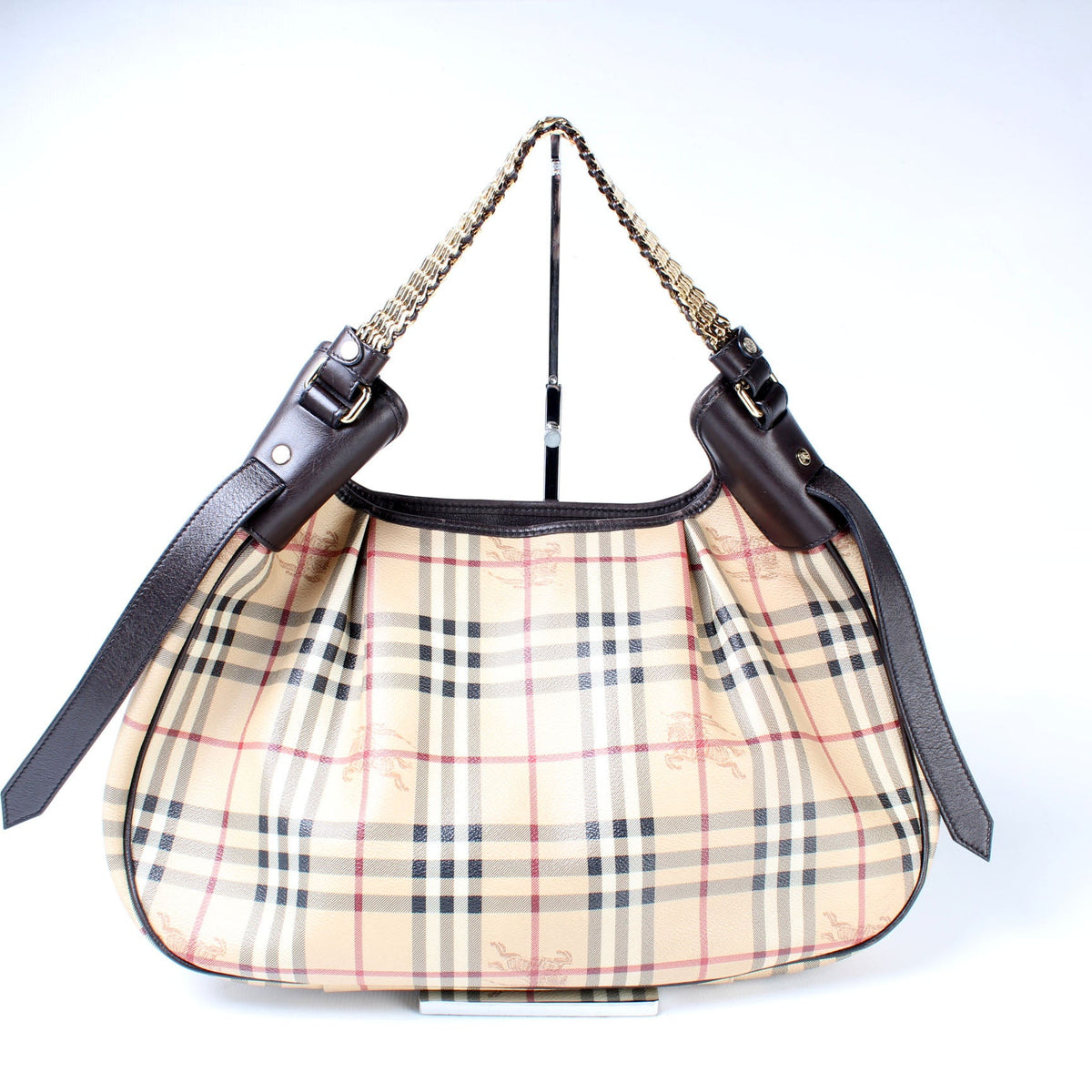 Haymarket Check Chain Hobo