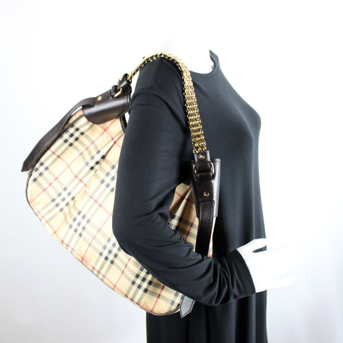 Haymarket Check Chain Hobo