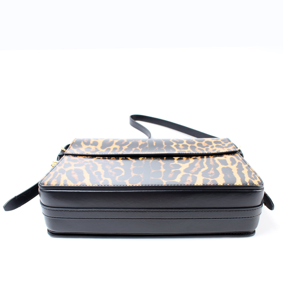Grace Large Shoulder Bag Leopard Patent Leather