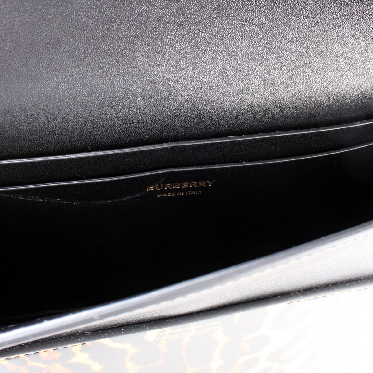 Grace Large Shoulder Bag Leopard Patent Leather
