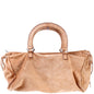 Suede Top Handle Bag