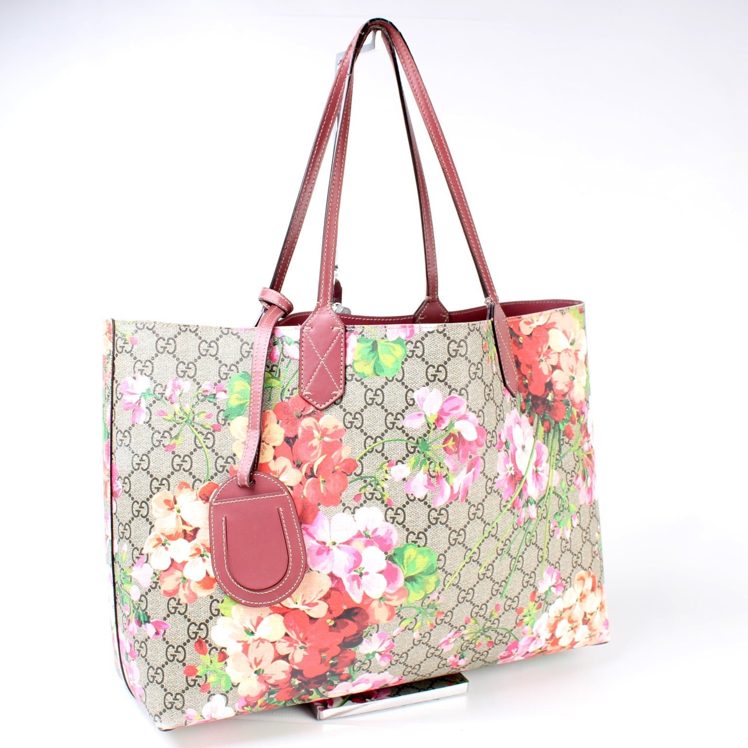 368563 GG Supreme Blooms Medium Reverse Tote lbcase
