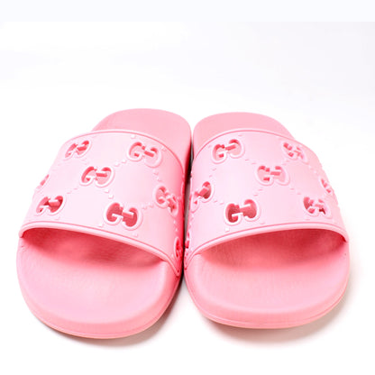 GG Logo Rubber Slides Size 38 lbcase
