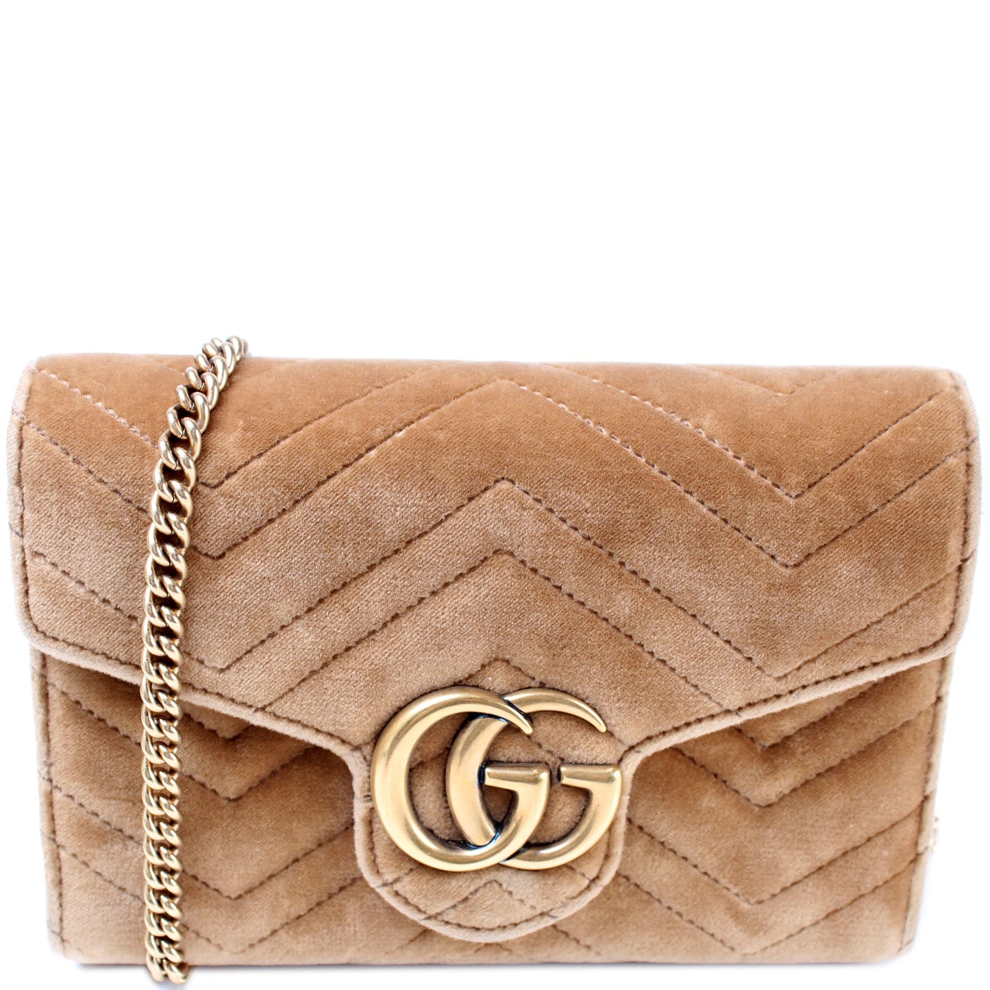 474575 Marmont Velvet Chain Wallet lbcase