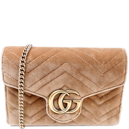 474575 Marmont Velvet Chain Wallet lbcase