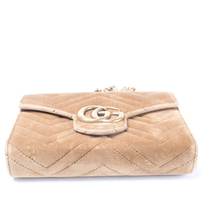474575 Marmont Velvet Chain Wallet lbcase