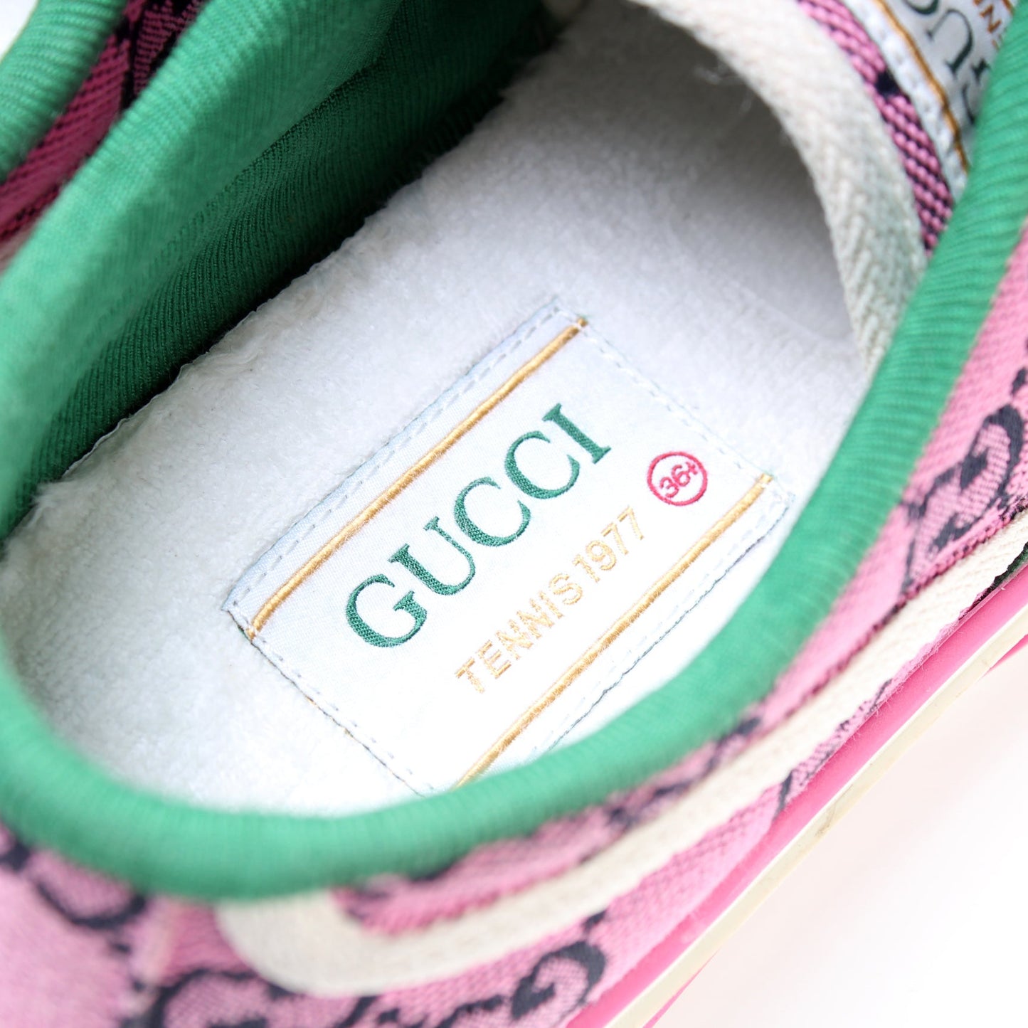 1977 Tennis Shoes GG Canvas Size 36.5 lbcase