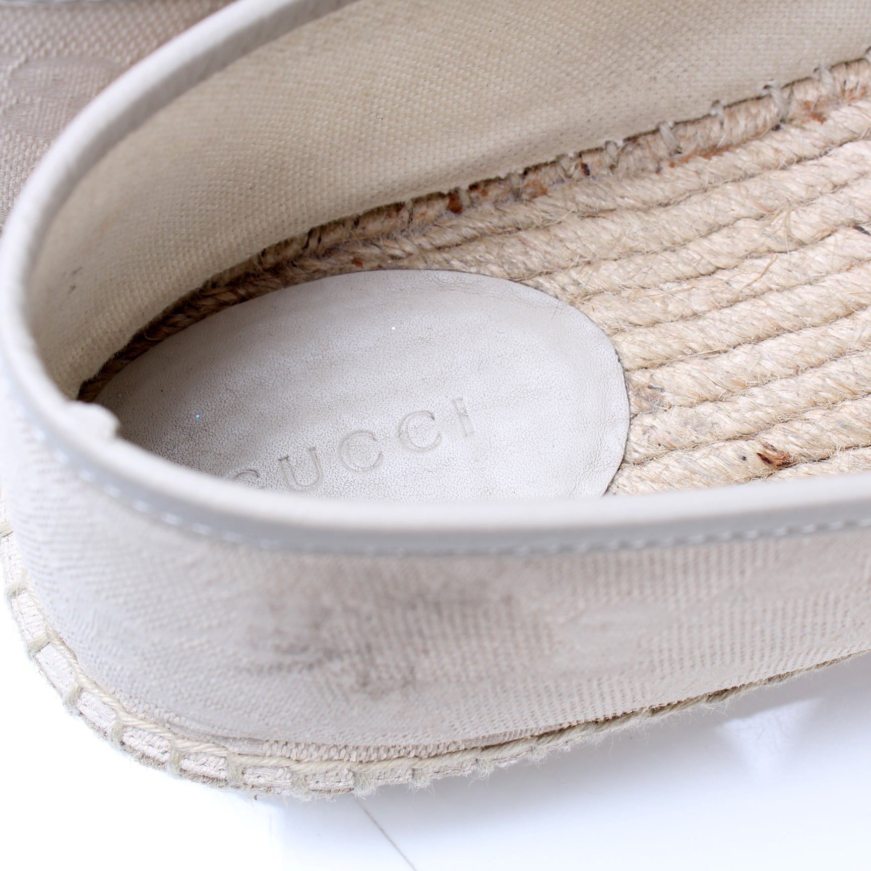 GG Canvas Espadrilles Size 41.5 lbcase