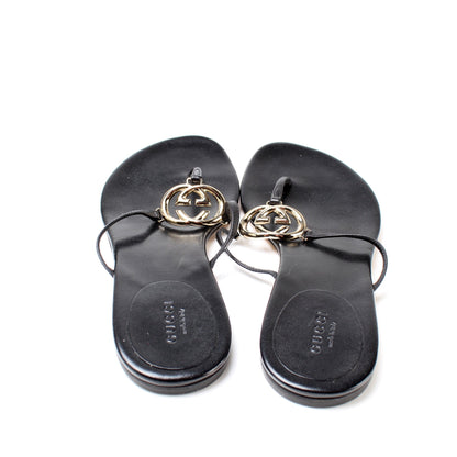 Interlocking GG Flip Flops Size 35.5 lbcase