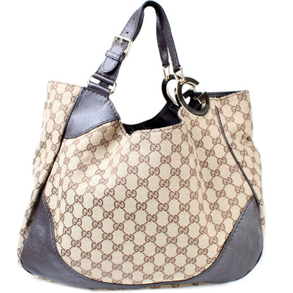 203504 Charlotte GG Canvas Hobo lbcase