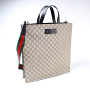 456217 GG Supreme Web Vertical Tote