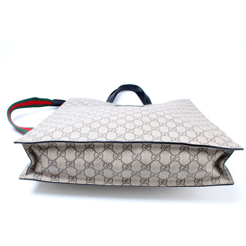 456217 GG Supreme Web Vertical Tote
