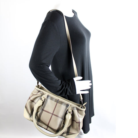 Small Smoked Check Tote