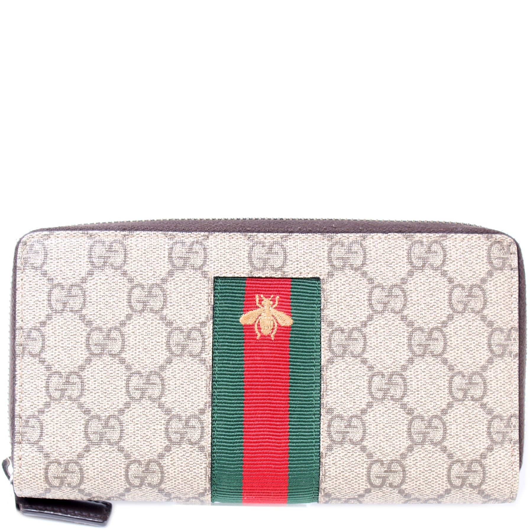 408831 Web GG Supreme Zip Around Wallet Bee lbcase