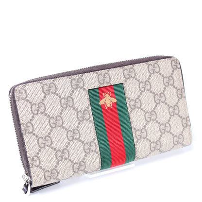 408831 Web GG Supreme Zip Around Wallet Bee lbcase