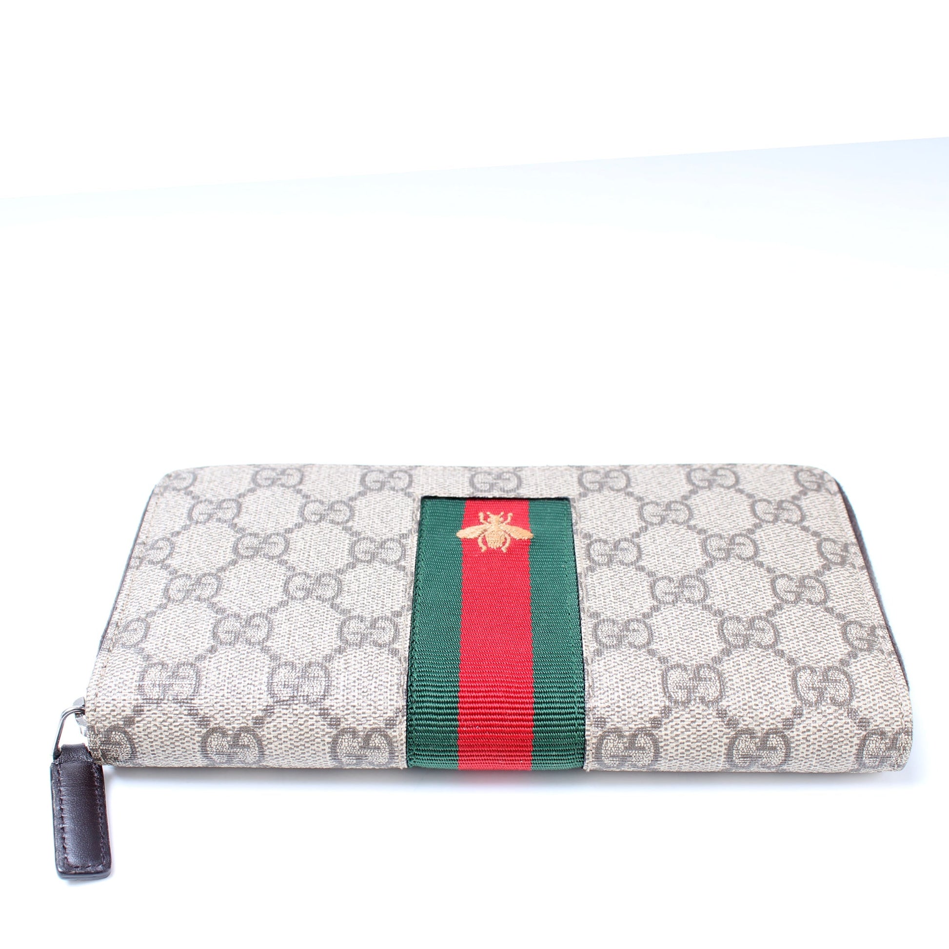 408831 Web GG Supreme Zip Around Wallet Bee lbcase
