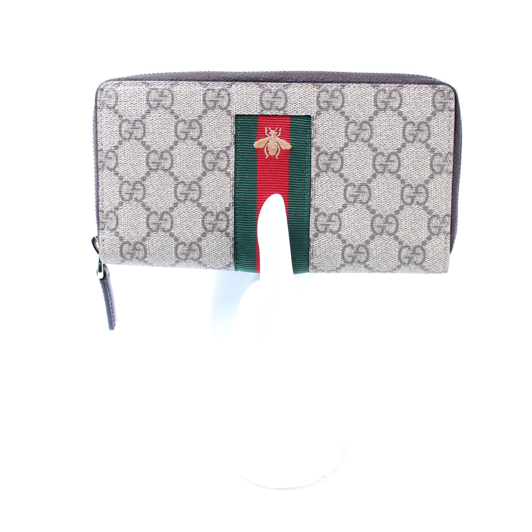 408831 Web GG Supreme Zip Around Wallet Bee lbcase