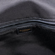 Check Leather Large Hinge Bag