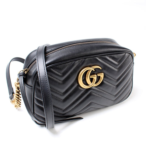 447632 Marmont Small Leather Camera Bag
