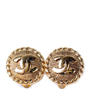 CC Round Clip On Earrings