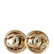 CC Round Clip On Earrings