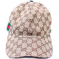 200035 GG Canvas Web Hat Size Large lbcase