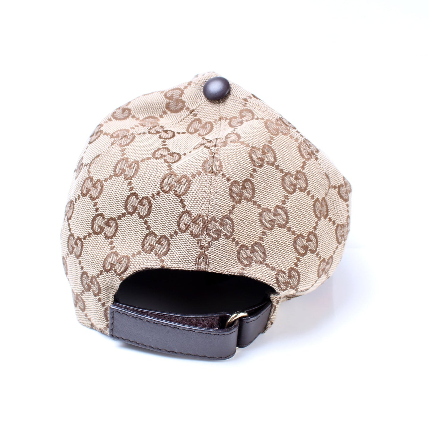 200035 GG Canvas Web Hat Size Large lbcase