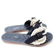 Pearl and Rope Mules Size 38