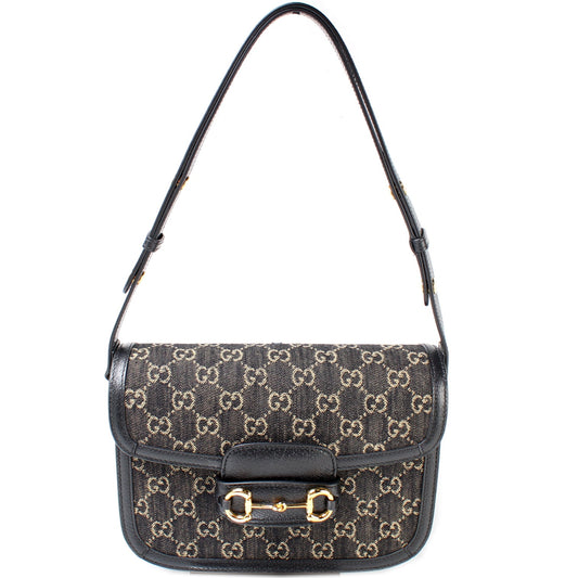 602204 Horsebit 1955 Leather Shoulder Bag lbcase