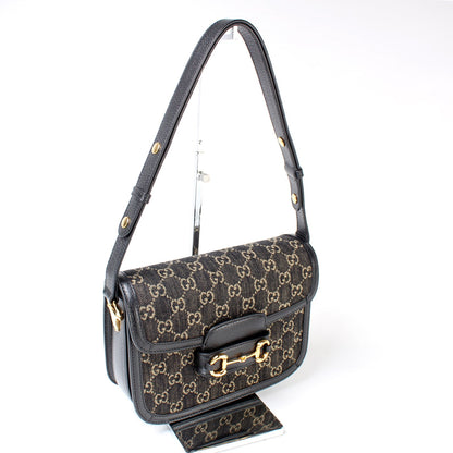 602204 Horsebit 1955 Leather Shoulder Bag lbcase