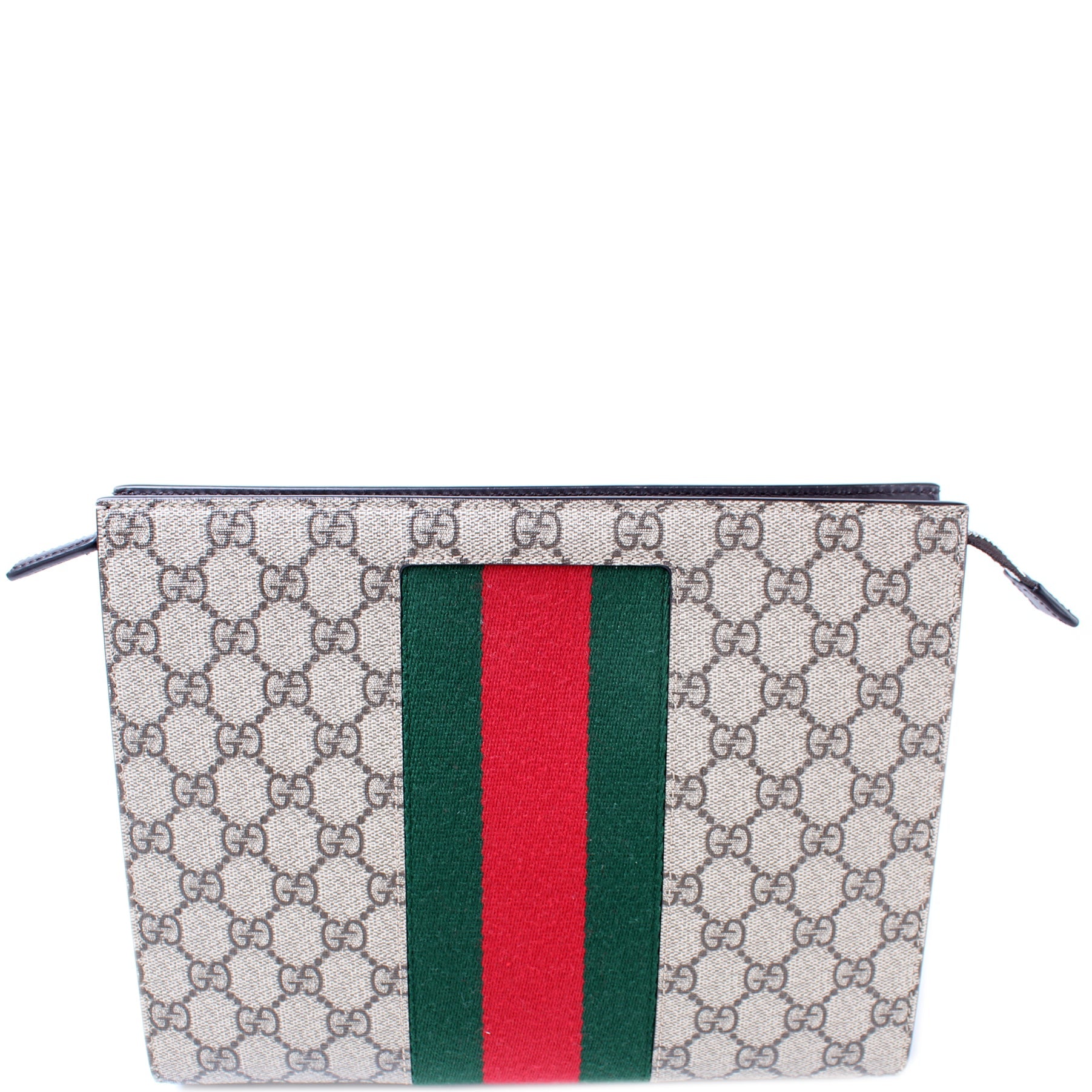 475316 GG Supreme Web Pouch lbcase