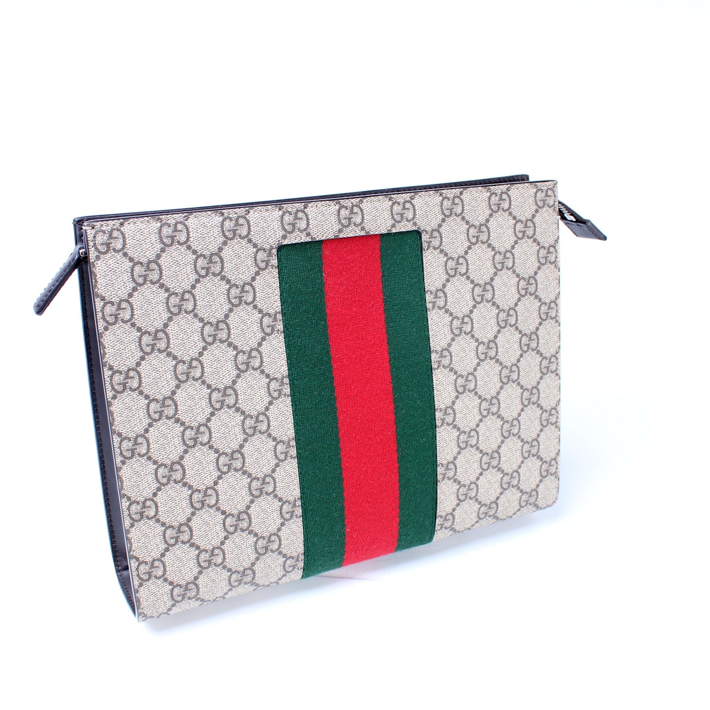 475316 GG Supreme Web Pouch lbcase