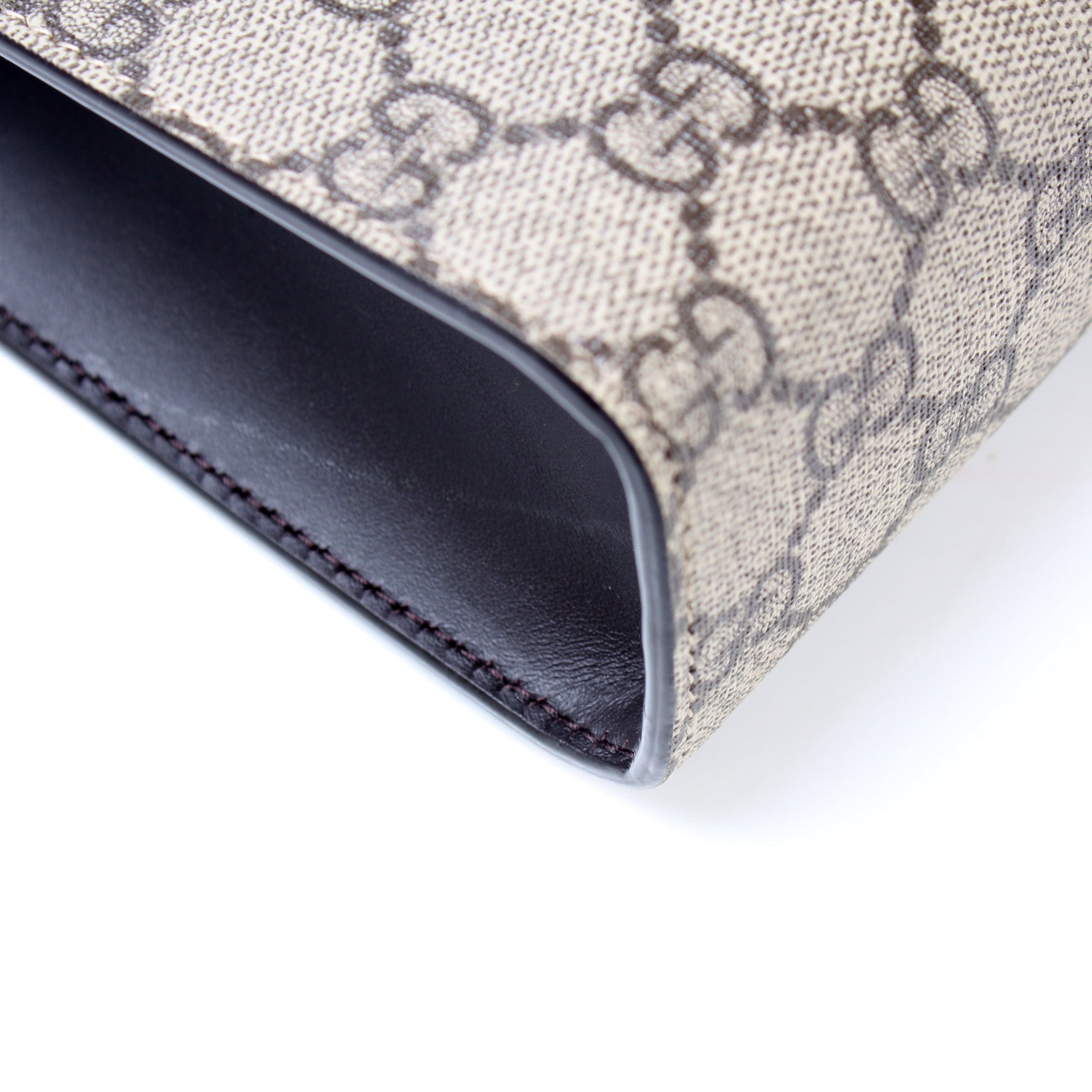 475316 GG Supreme Web Pouch lbcase