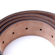 370543 Interlocking Smooth Leather Belt Size 115/46