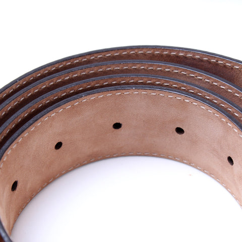 370543 Interlocking Smooth Leather Belt Size 115/46