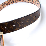 Twist Leopard / Monogram Reversible Belt