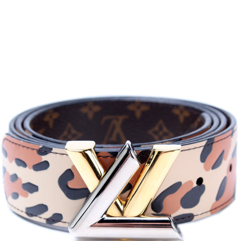 Twist Leopard / Monogram Reversible Belt